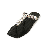 $35 Black Jeweled Sandals